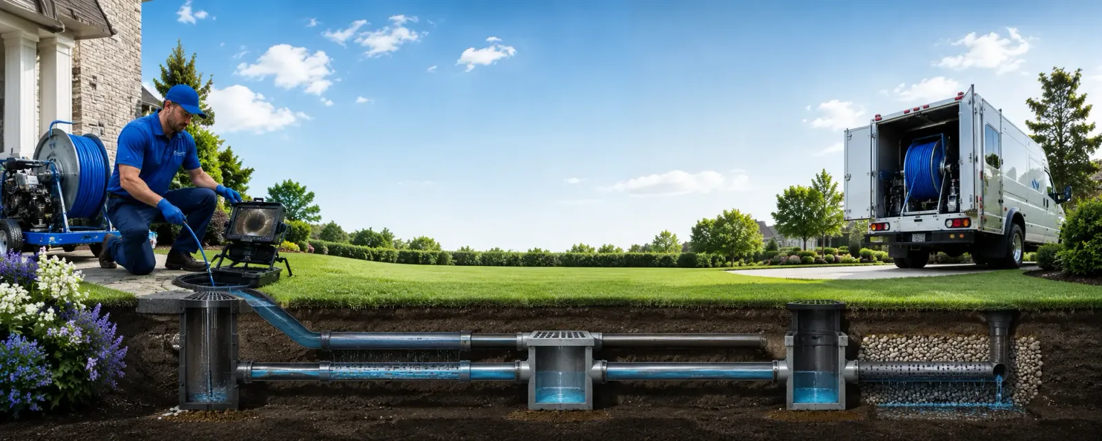 Outdoor drain cleaning information for Edwardsburg, MI